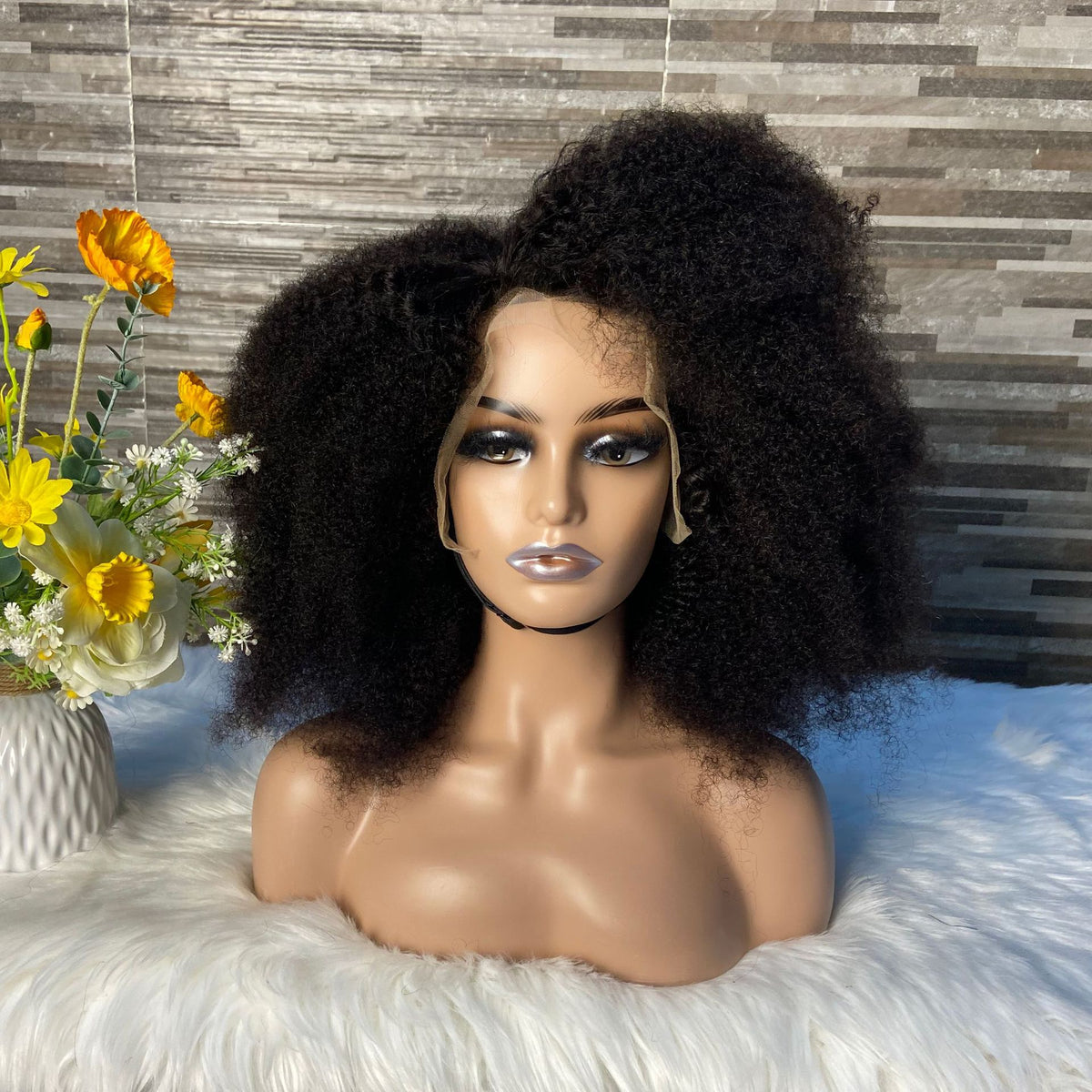 Front Lace Real Explosion Wig