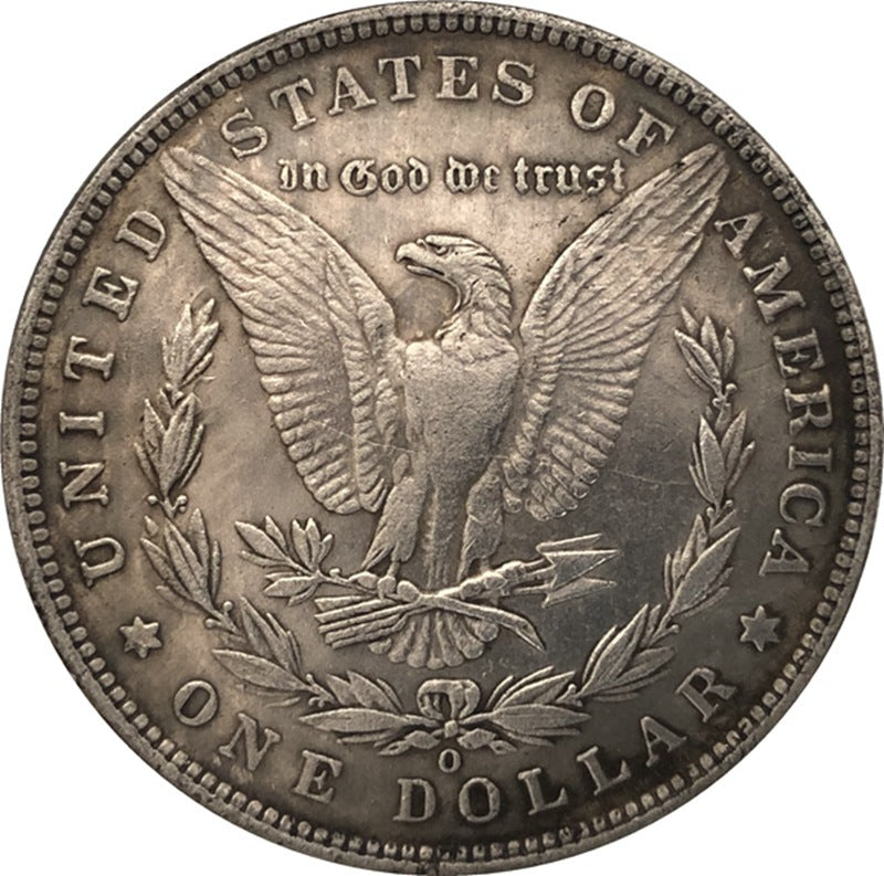 38MM Antique Silver Dollar Coin Morgan's Bum