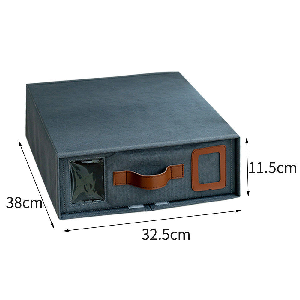 Four-Piece Bed Sheet Set Foldable Zipper Visual Storage Box