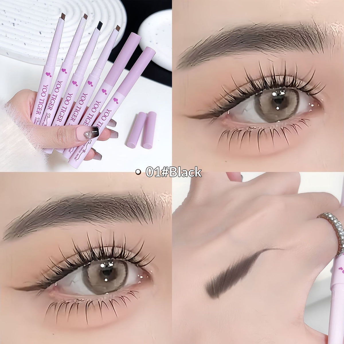 Ultra-Fine Dual-Tip Triangular Eyebrow Pencil For A Natural Brow Shape