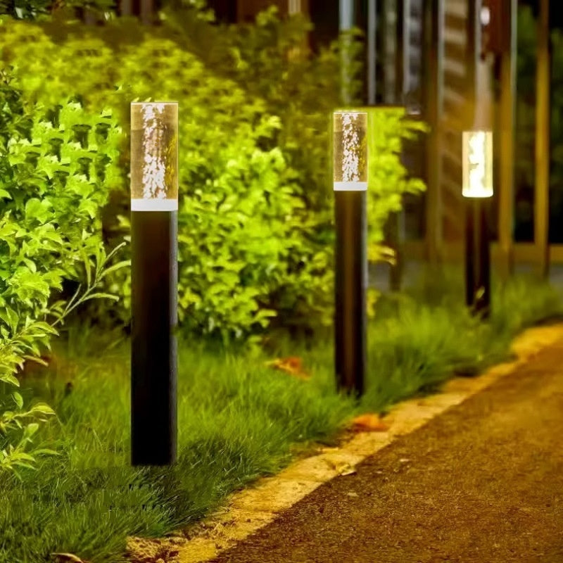 Outdoor Crystal Lawn Lamp Simple Crystal Bubble Light