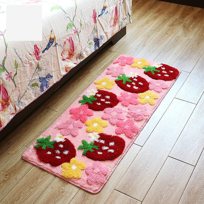 Cute Cartoon Strawberry Non-Slip Mat