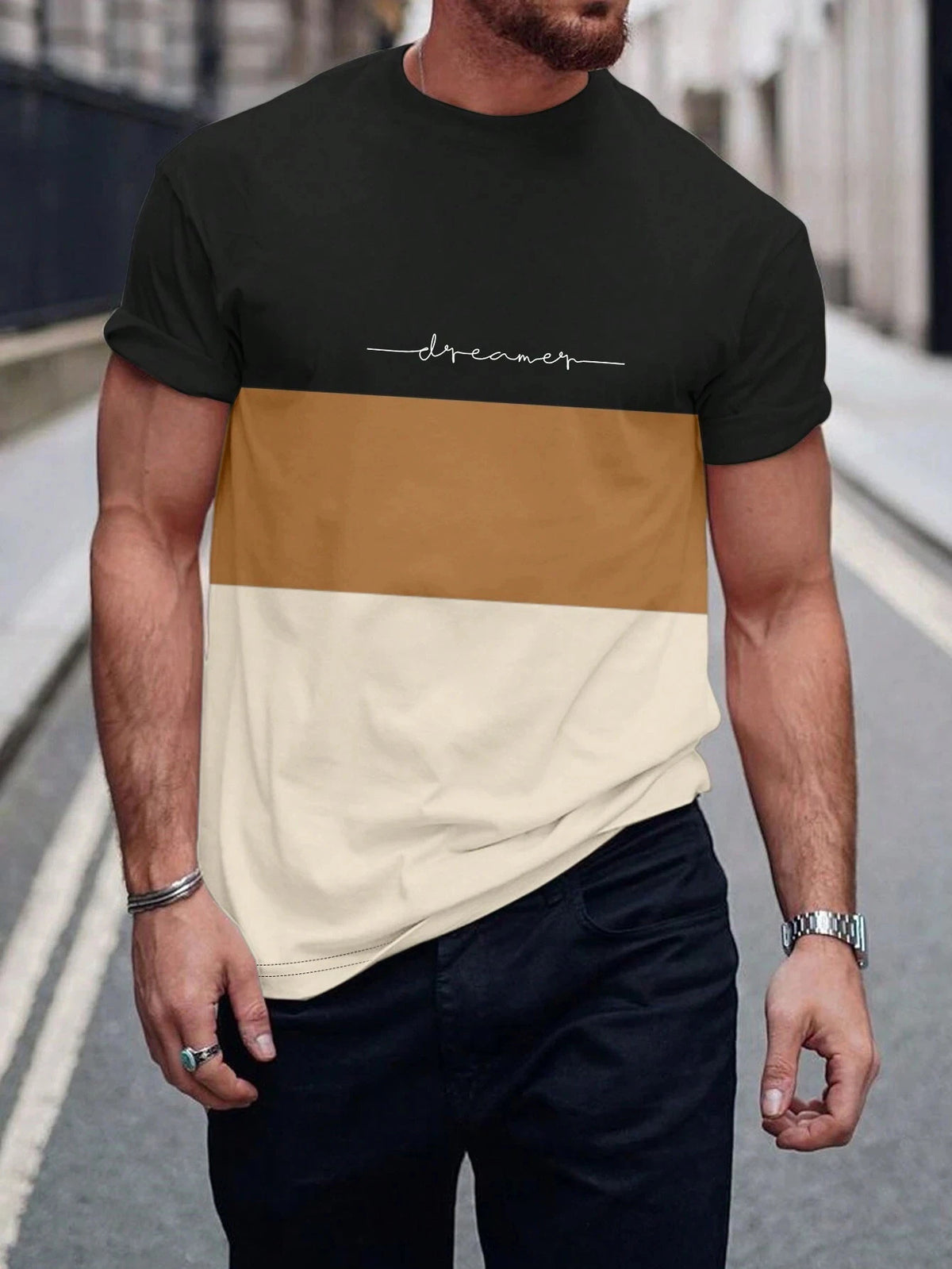 Men's Clothing Sports Digital 3DT T-Shirt Short Sleeve