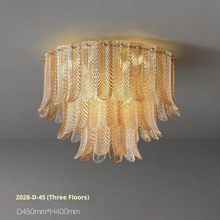 Modern Light Luxury Bedroom Ceiling Lamp Simple Copper