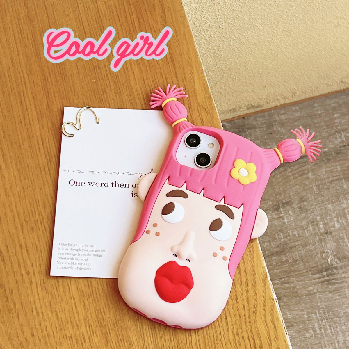 Ugly Girl Silicone Soft Cartoon Phone Case