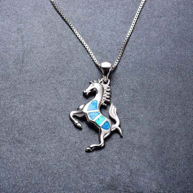 Diamond Horse Necklace