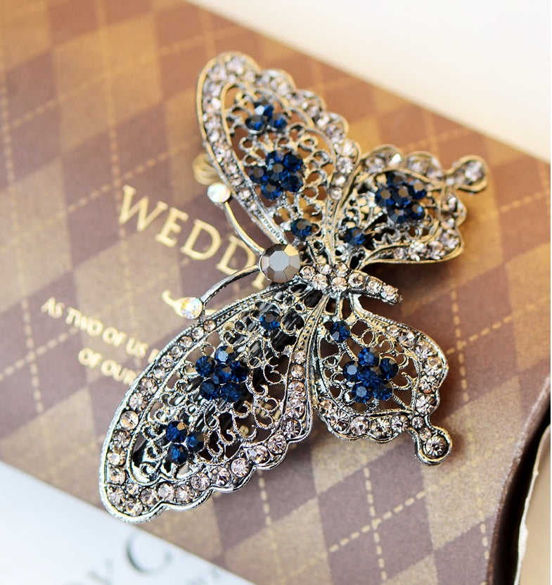 Bow Tie Rhinestone Hair Clip