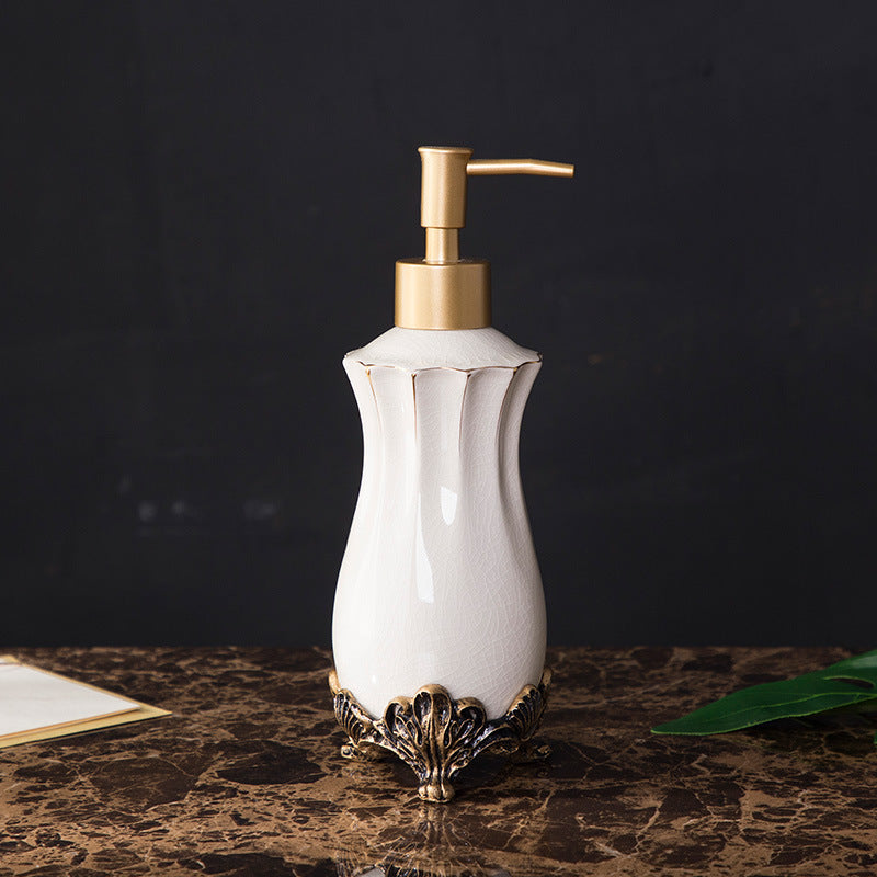 European Style Ceramic Lotion Bottle Resin Soap Bottle