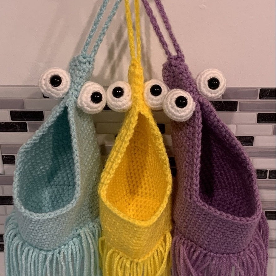 Hand Crochet Wall Storage Bag