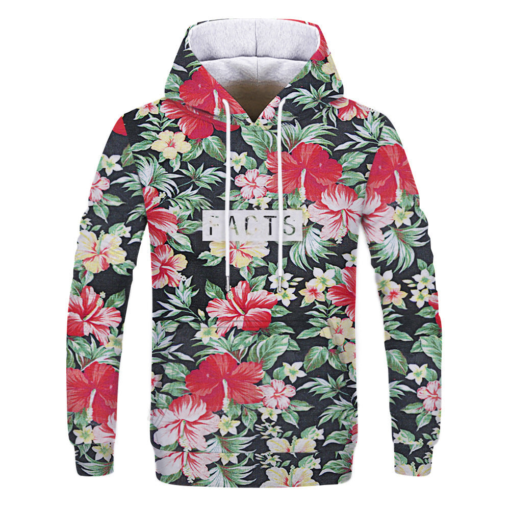 Flower and Bird 3D Printed Hoodie