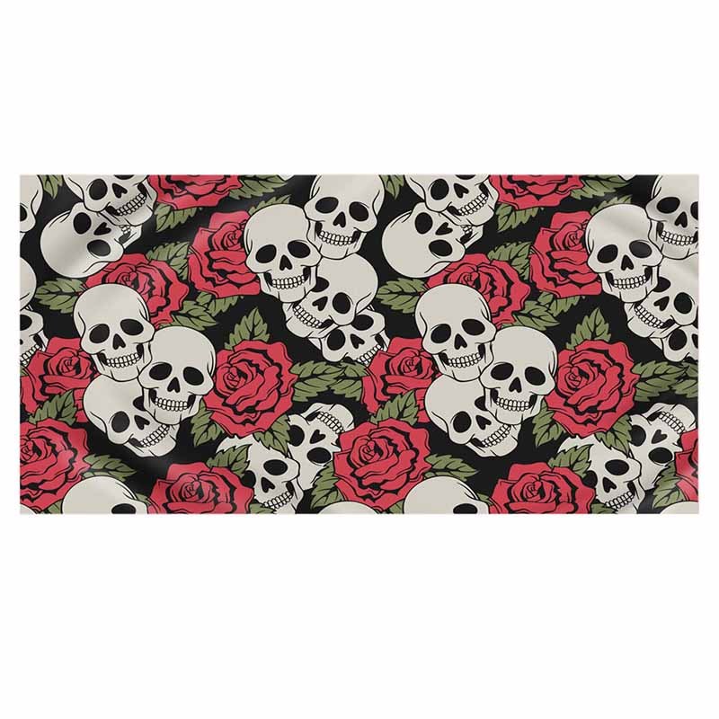 Printed Skull Beach Towel