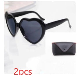 Heart-Shaped Lights Become Love Special Effects Glasses Sunglasses