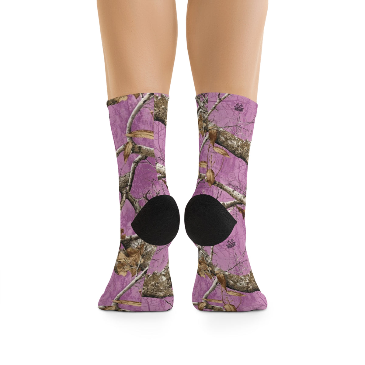 Pink Camo Recycled Poly Socks