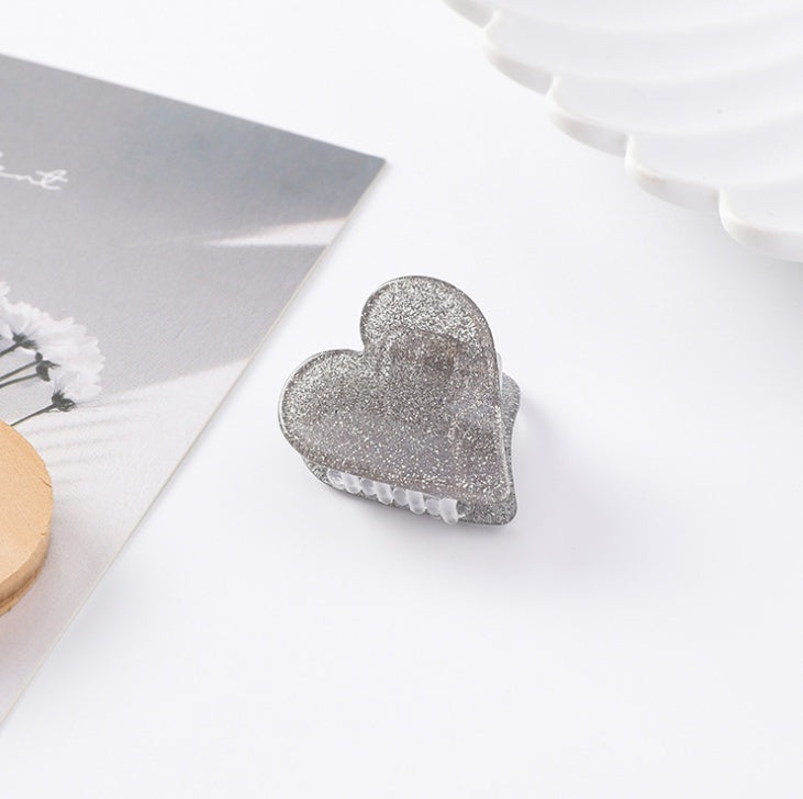Japanese Dream Girl Heart Beadsflash Powder Star Clips Mini Love Hair Catch Hairpin Bangs Clip Hairpin Hair Accessories