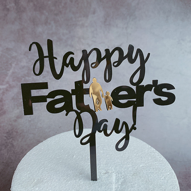 Father's Day Baked Cake Decoration