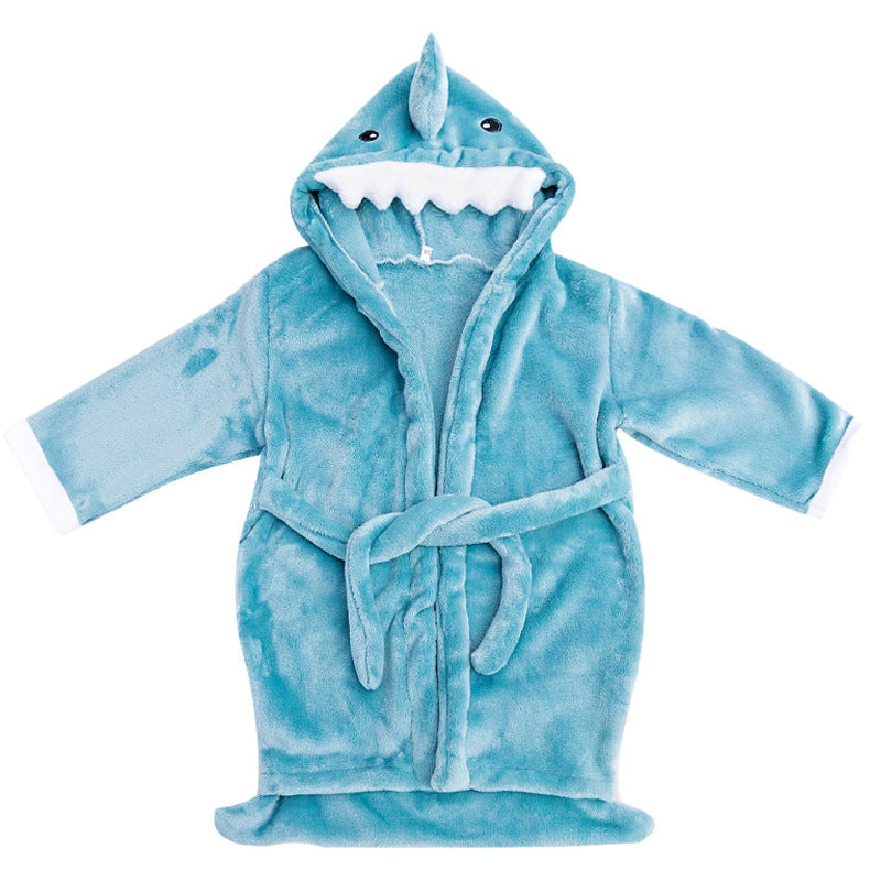 Flannel Bathrobe Baby Pajamas Nightgown