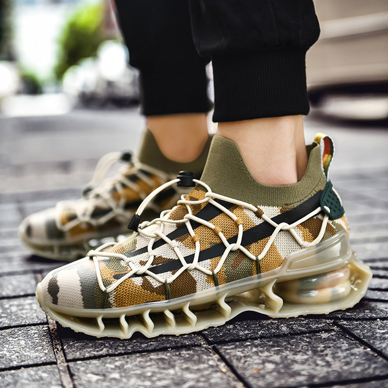 Breathable Mesh Shock Absorption Trend Running Shoes