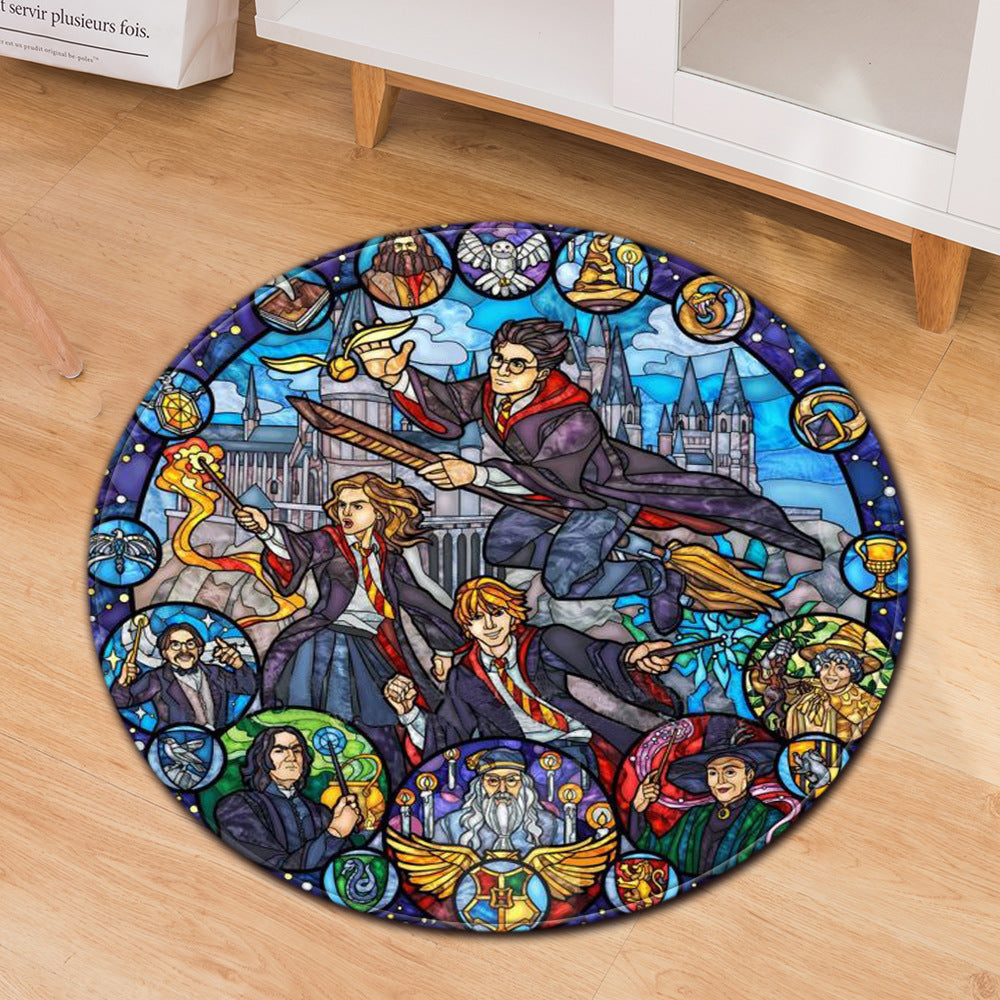 Computer Office Chair Round Carpet