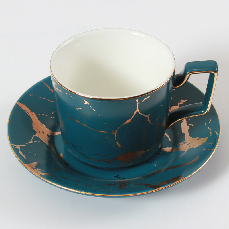Bone China Cup and Saucer Practical Gift Set European Ceramic Coffee Cup and Milk Cup