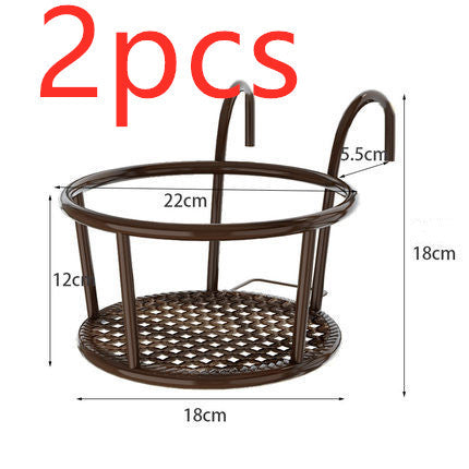 Balcony Flower Stand Hanging Flower Pot