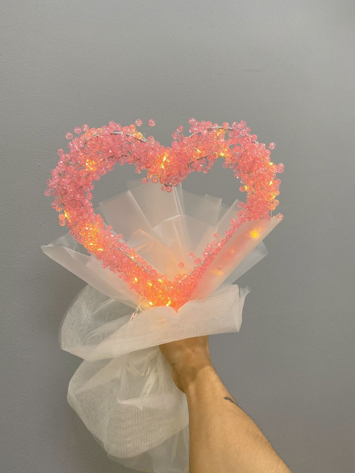 Handmade Love Beaded Bouquet DIY Gypsophila and Moon Kit