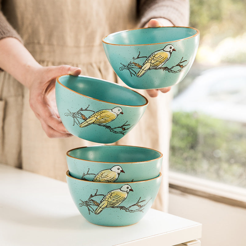 Creative Hand Painted Rice Bowl