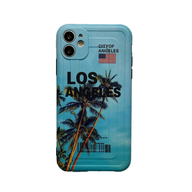 Luxe New York Los Angeles Reizen Label Stad Landschap Case