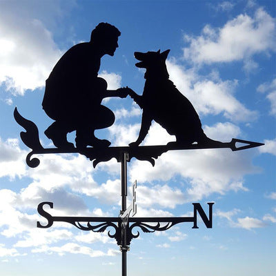 Flying Dragon Dog Man And Dog Metal Wind Spin