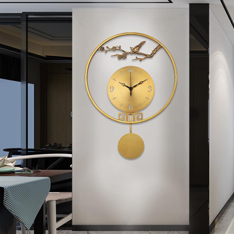 Chinese Style Wall Clock Living Room Chinese Style