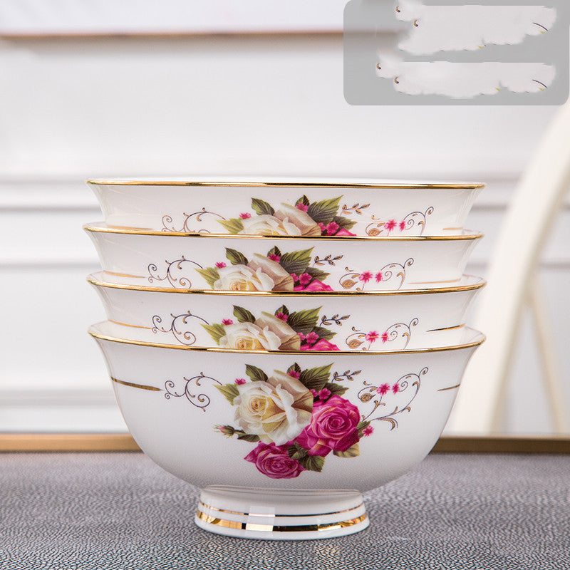 Household Japanese Bone China Ceramic Bowl