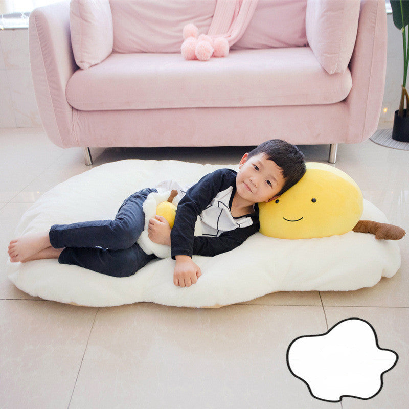 Creative Novelty Pillow Cushion Egg Yolk Poached Egg Fried Egg Egg Pillow Doll Doll Plush Toy