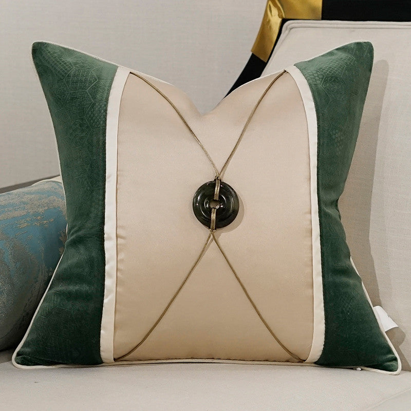 Chinese Style Light Luxury Home Sofa Cushion Pillow Simple Landscape Theme