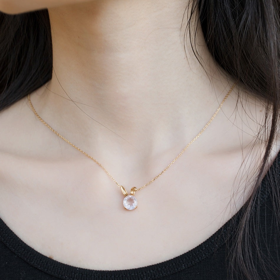 Cute Rabbit Sterling Silver Necklace