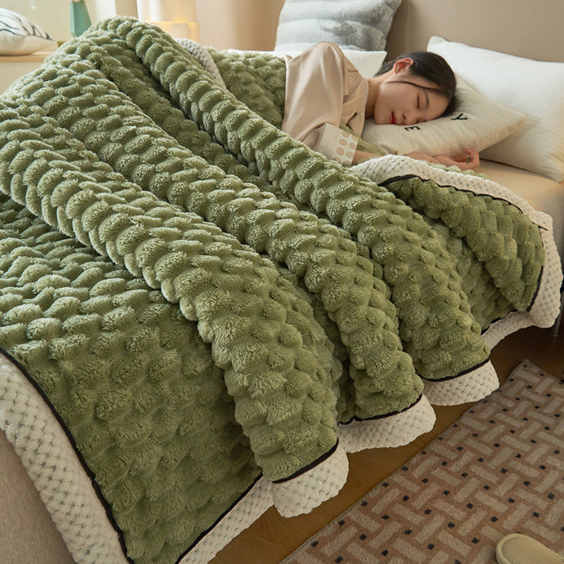Doudou Velvet Blanket Double-Layer Thickened Nap Blanket