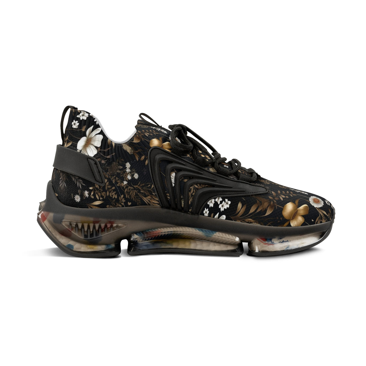 Floral Pattern Men's Mesh Sneakers - Stylish and Comfortable Footwear for Every Occasion