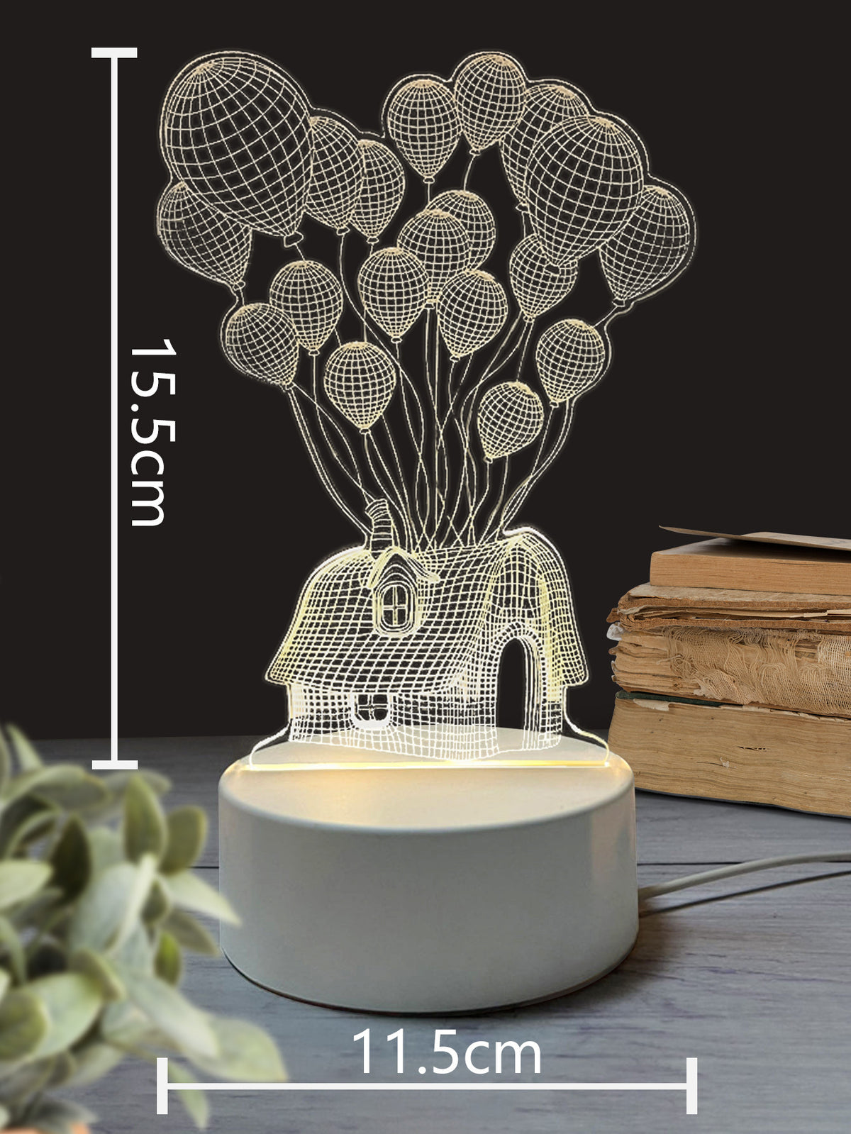 3Dd Small Night Lamp LED Light USB Light Luminous Ambience Light Bedroom