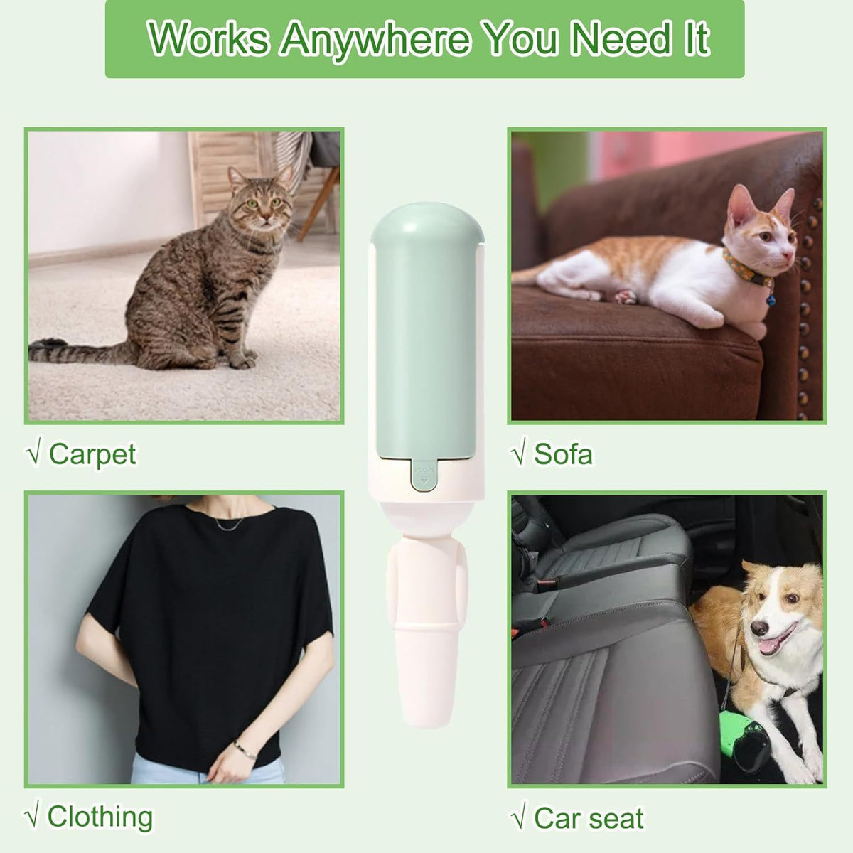 Reusable Pet Hair Remover For Couch, Bedding & More - Easy And Effective Dog Hair Removal