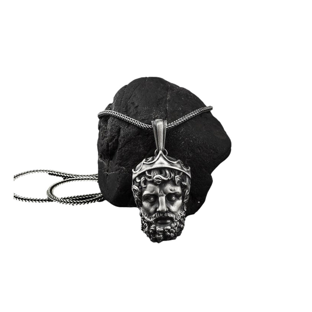 Greek Mythology Avatar Pendant Nordic Viking Hip Hop Necklace