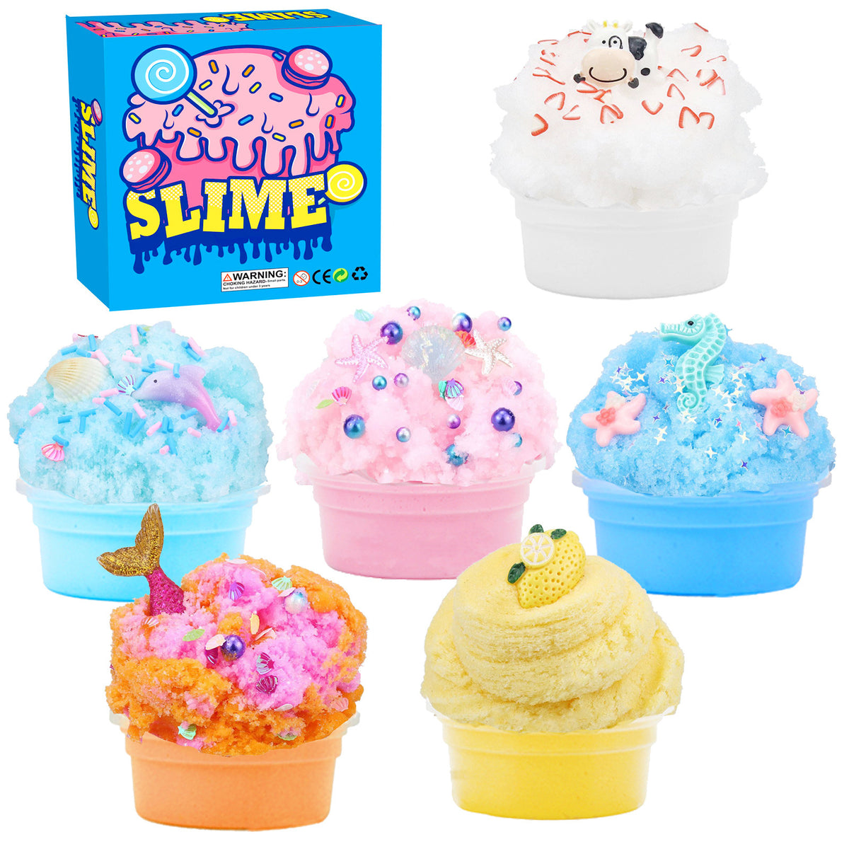Marine Cartoon Slim Brushed Clay Toy