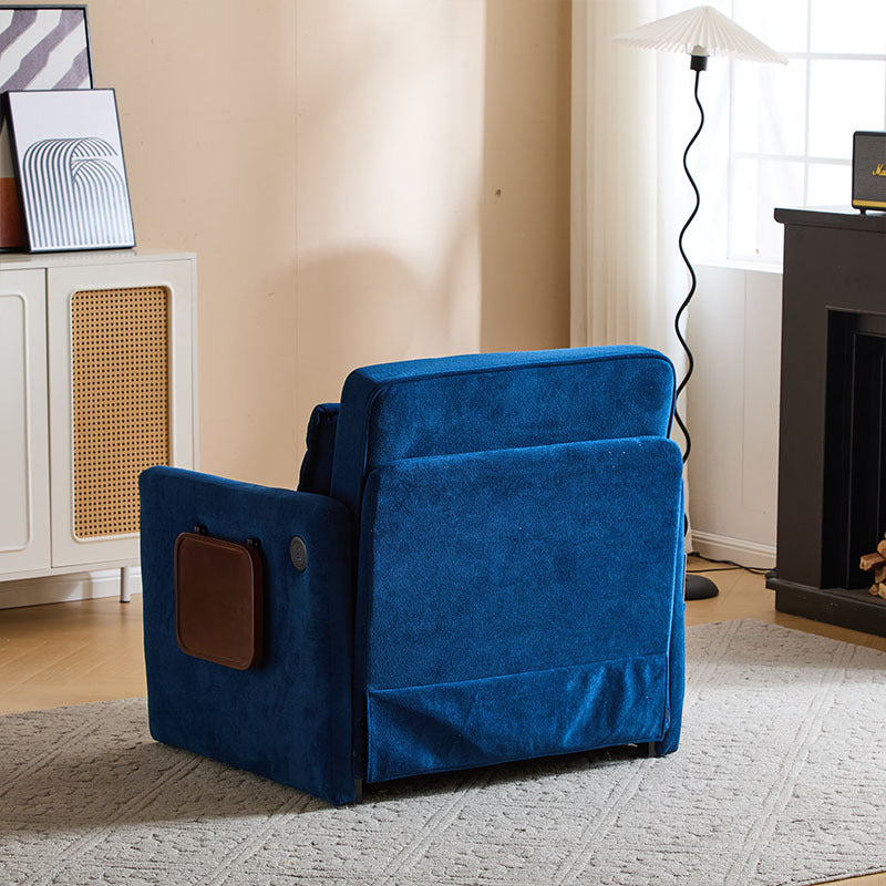 Adult Sleeper Chair Bed, 3-in-1 Convertible Sofa Chair Bed Pull-out Sofa Bed, Convenient Folding Tray Table With USB And Type-C Charging Ports For Living Room Cannot Be Sold On Temu