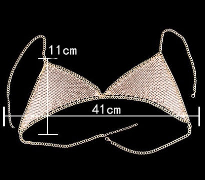 Festival Boho Body Metal Chain Bra II