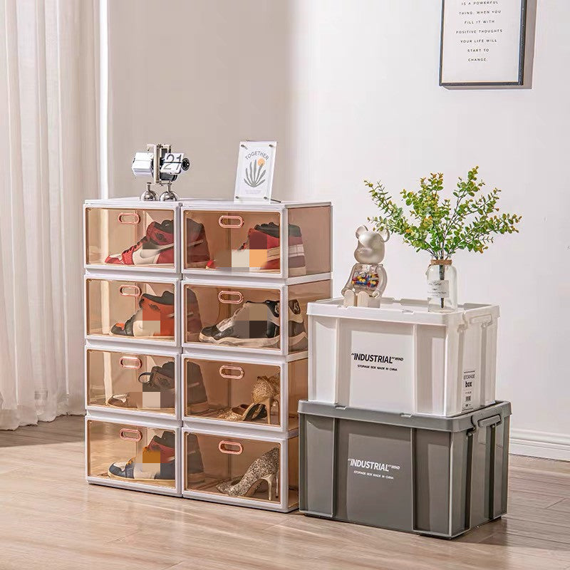 Foldable Cabinet Retractable Shoes Storage Box Home Entrance Dustproof Organizer