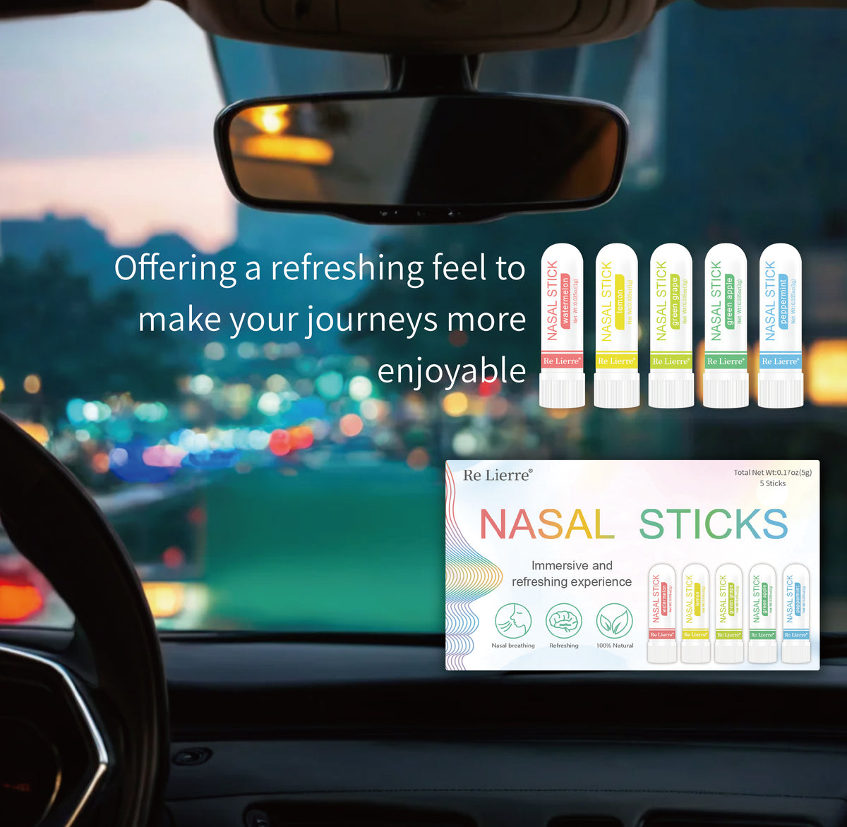 Re Lierre 5-in-1 Nasal  Energy Bar