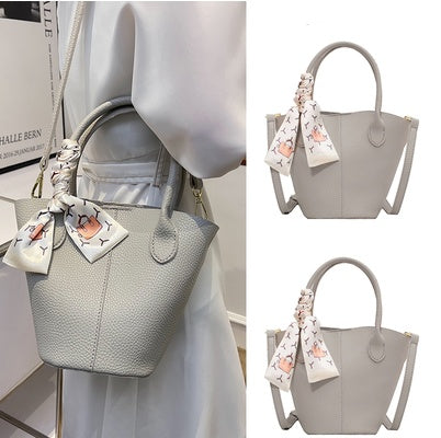 Vegetable Basket Portable Bucket Bag Texture Messenger