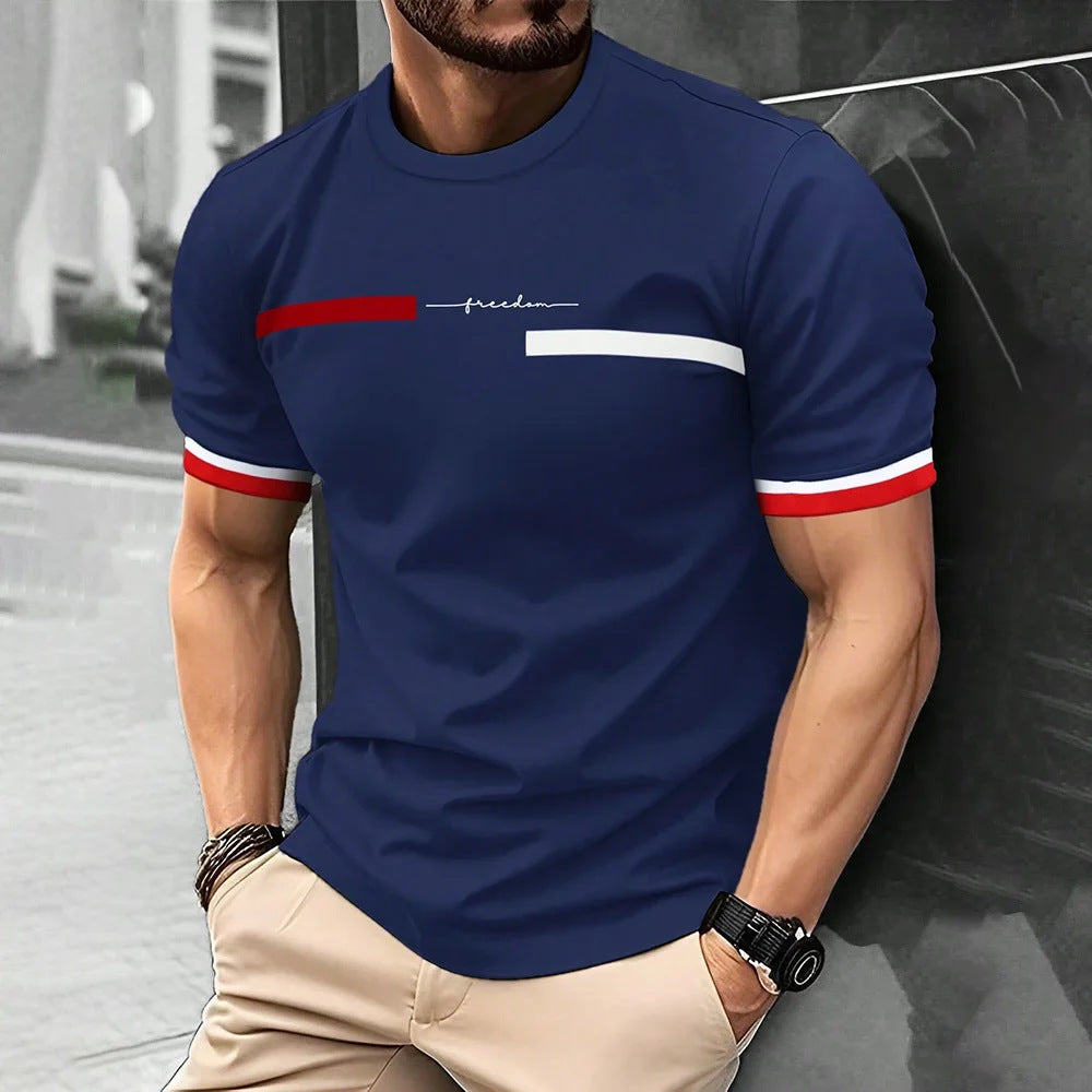 Men's 3D Digital Printing Short-Sleeved T-shirt