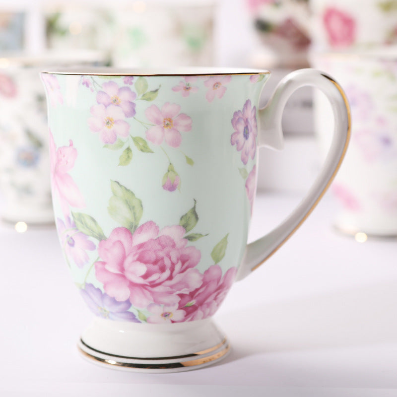 Household Creative Bone China Mark Office Cup