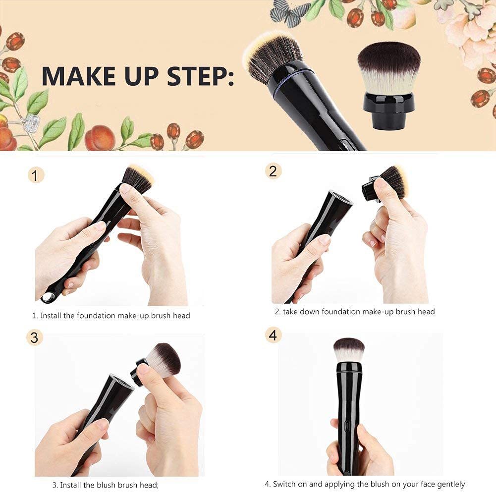 Popular Makeup Tools Portable Travel Cosmetic Electric Handle Makeup Brushes Blush Powder Foundation Single Makeup Brush
