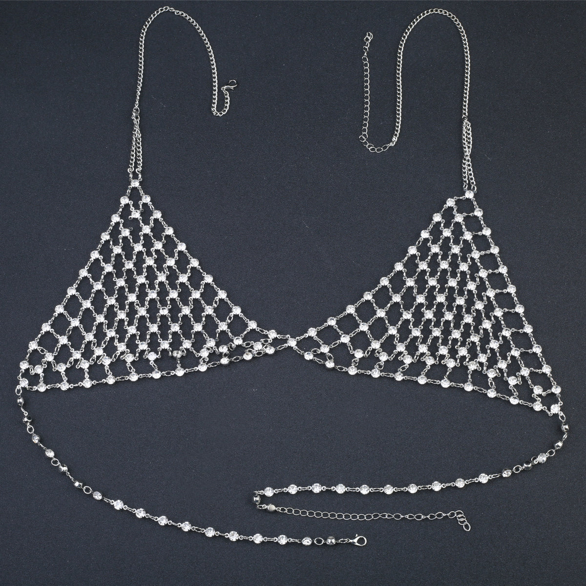 Multi-Layer Choker Chest Chain Suit