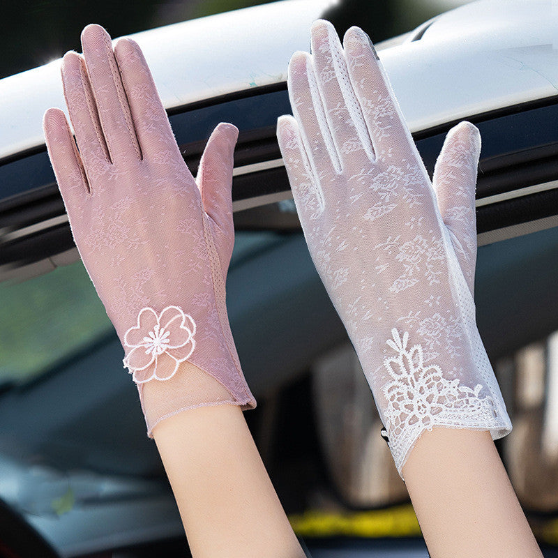 Gloves Female UV Protection Ice Silk Gloves