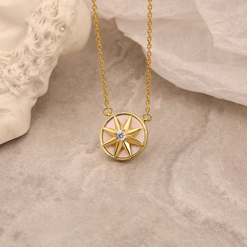 Sterling Silver Necklace Female Ins Style Light Luxury Temperament